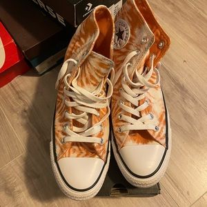 Tie dye high top chucks